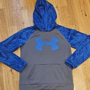 Under Armour Kids Blue and Gray Hoodie